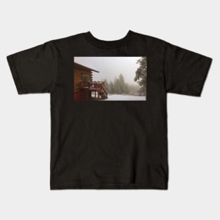 Snowy Cabin Kids T-Shirt